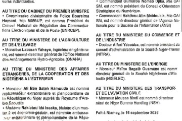 SIGNATURES DE PLUSIEURS DECRETS PORTANT DES MESURES INDIVIDUELLES 