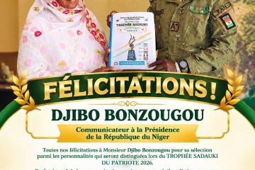 FÉLICITATIONS   🏆 TROPHÉE SADAUKI DU PATRIOTE 2026 🏆  DJIBO BONZOUGOU